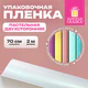 Пленка упаковочная подарочная ПАСТЕЛЬНАЯ (1 шт.), 70х200 см, цвет ассорти, ЗОЛОТАЯ СКАЗКА, 701419