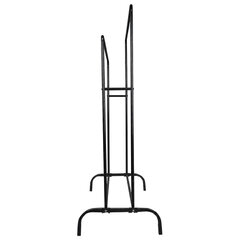 Вешалка для плечиков двухъярусная BOOMHOUSE (БУМХАУС) GR-002 (В1300-1500xШ1100xГ550 мм), металл, черная, 701436