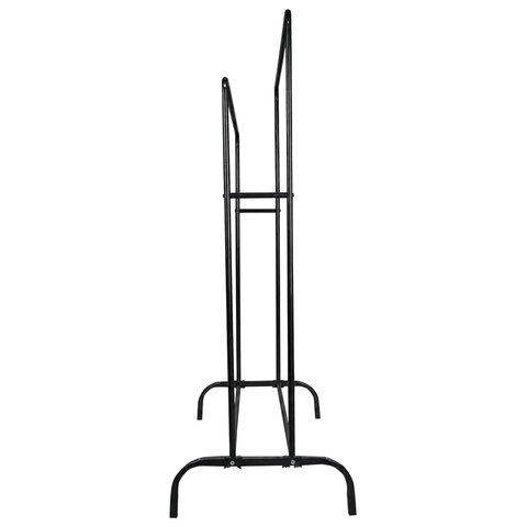 Вешалка для плечиков двухъярусная BOOMHOUSE GR-002 (в1500*ш1100*г550мм), металл, черная, 701436
