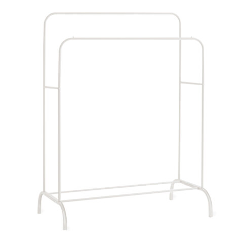 Вешалка для плечиков двухъярусная BOOMHOUSE GR-002 (в1500*ш1100*г550мм), металл, белая, 701437