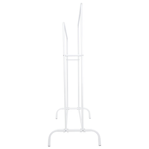 Вешалка для плечиков двухъярусная BOOMHOUSE GR-002 (в1500*ш1100*г550мм), металл, белая, 701437