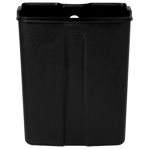 Ведро мусорное с педалью 6л, крышка с доводчиком, черное матовое, металл, LAIMA ULTRA, 701564