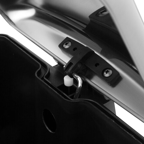 Ведро мусорное с педалью 6л, крышка с доводчиком, стальное, БЕЗ ОТПЕЧАТКОВ, LAIMA ULTRA, 701567