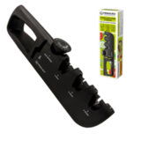 Точилка для ножей (ножеточка) и ножниц ручная, 3 зоны (грубая, чистовая, шлифовка), регулировка угла заточки, PRIMAURA (ПРИМАУРА), 701623