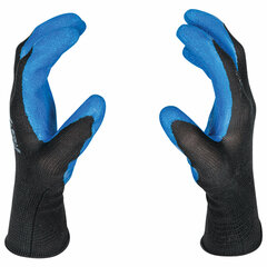 Перчатки нейлоновые SCAFFA &laquo;Grip&raquo;, текстурированное латексное покрытие (облив), размер 9, L (большой)