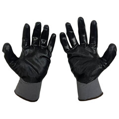 Перчатки нейлоновые SCAFFA &laquo;Старт&raquo;, нитриловое покрытие (облив), размер 9, L (большой)