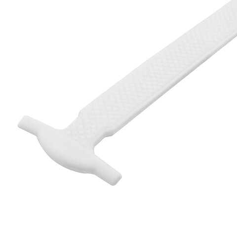 Шнурки силиконовые плоские БЕЛЫЕ 16 шт., ширина 7 мм, SHEGRA (ШЕГРА), 701716