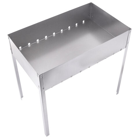 Мангал сборный стальной, размер 500х300х500 мм, в коробке, 701727