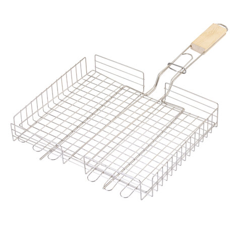 Решетка-гриль ГЛУБОКАЯ универсальная, размер 320х260 мм, глубина 50 мм, никелированное покрытие, РГК3НЭ - фото 2