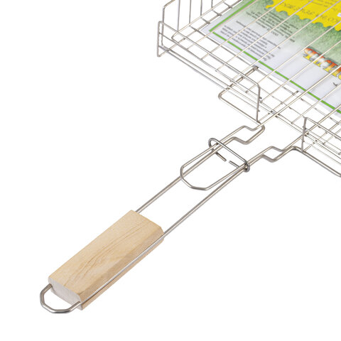 Решетка-гриль ГЛУБОКАЯ универсальная, размер 320х260 мм, глубина 50 мм, никелированное покрытие, РГК3НЭ - фото 4