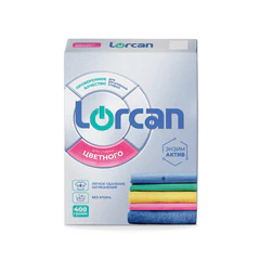 Стиральный порошок для всех типов стирки и тканей 400 г, DOSIA/LORCAN "Color"