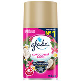 Сменный баллон 269 мл, GLADE "Кокосовый Бали" для автоматических освежителей, 864981