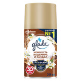 Сменный баллон 269 мл, GLADE "Нежность кашемира и сандал" для автоматических освежителей, 864984