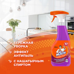Средство для мытья стекол, пластика и бытовой техники 530 мл, МИСТЕР МУСКУЛ &laquo;Лаванда&raquo;, распылитель, 25607