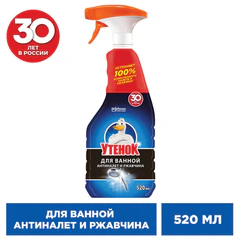 Средство для чистки сантехники 520 мл, УТЕНОК &laquo;Антиналет и ржавчина&raquo;, распылитель