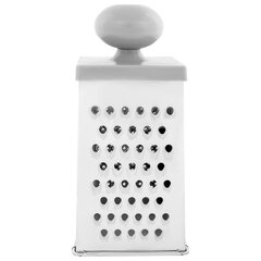 Терка 4 грани 23&times;11&times;8,5 см, белая жесть, ОЧЕНЬ УДОБНАЯ РУЧКА, BOOMHOUSE (БУМХАУС), 701857