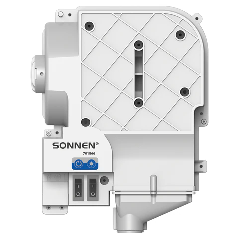 Сушилка для рук СКРЫТОГО МОНТАЖА SONNEN HSD-A3880, 1200 Вт, 95 м/с, IPX4, пластик, белая, 701866