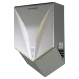 Сушилка для рук ВЫСОКОСКОРОСТНАЯ SONNEN HSD-A1011, 1000 Вт, 90 м/с, IPX4, пластик, серебристая, 701867