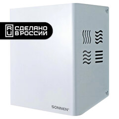 Сушилка для рук SONNEN HDR-1200W, 1200 Вт, производство РОССИЯ, антивандальная, 12 м/<wbr/>с, сталь, 701870