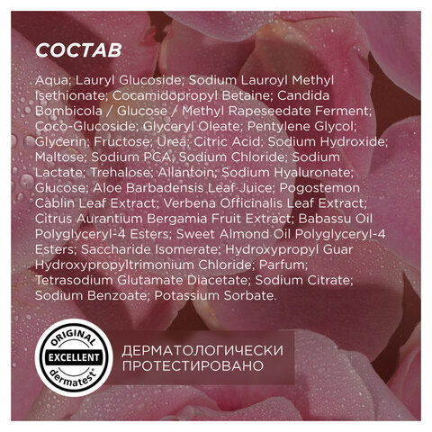 Гель для душа 3,5л SYNERGETIC "Пачули и ароматный бергамот" натуральный, биоразлагаемый, ш/к 54939