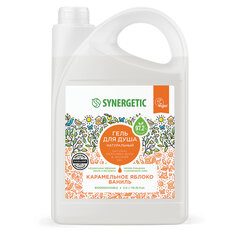 Гель для душа 3,5 л, SYNERGETIC "Карамельное яблоко и ваниль", натуральный, биоразлагаемый