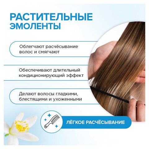 Бальзам для волос 400мл SYNERGETIC "Объём и укрепление волос", натуральный, ш/к 55073