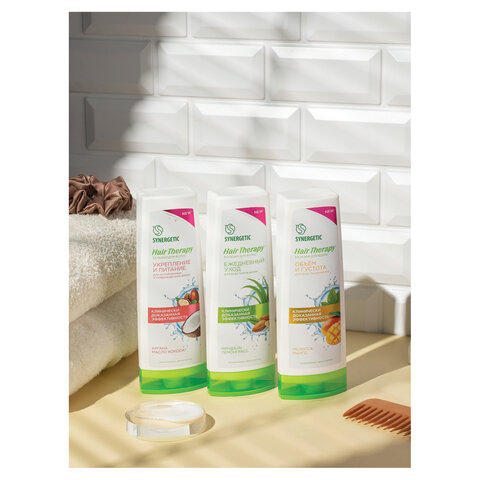 Бальзам для волос 360мл SYNERGETIC HAIR THERAPY "Объем и густота волос", натуральный, ш/к 57602