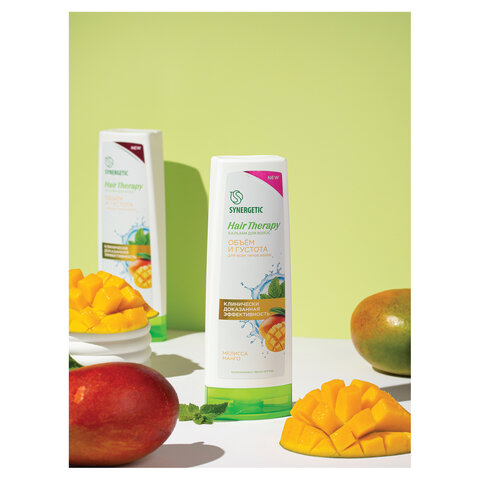 Бальзам для волос 360мл SYNERGETIC HAIR THERAPY "Объем и густота волос", натуральный, ш/к 57602