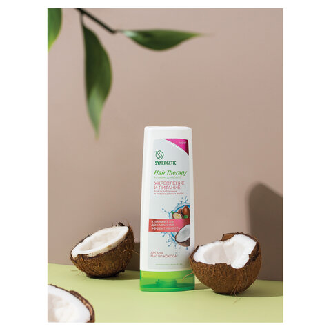 Бальзам для волос 360мл SYNERGETIC HAIR THERAPY "Укрепление и питание", натуральный, ш/к 57619