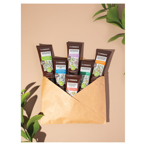 Крем для рук и ногтей 75мл SYNERGETIC "Питательный", натуральный, ш/к 54748