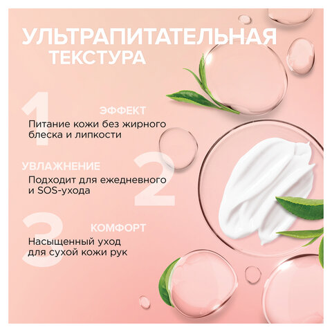 Крем для рук и ногтей 75мл SYNERGETIC "Питательный", натуральный, ш/к 54748