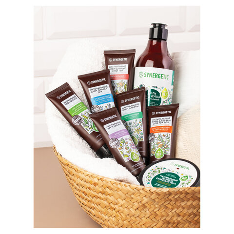 Крем для рук и ногтей 75мл SYNERGETIC "Питательный", натуральный, ш/к 54748