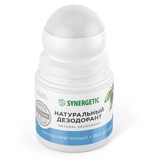 Дезодорант 50 мл, SYNERGETIC "Без запаха", роликовый, натуральный
