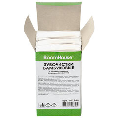 Зубочистки бамбуковые 1000 шт. в индивидуальной бумажной упаковке, BOOMHOUSE (БУМХАУС), 701949