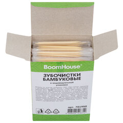 Зубочистки бамбуковые 1000 шт. в индивидуальной упаковке, BOOMHOUSE (БУМХАУС), 701950