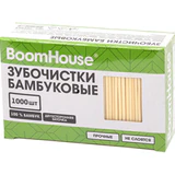 Зубочистки бамбуковые 1000 шт. в коробке BOOMHOUSE (БУМХАУС), 701956