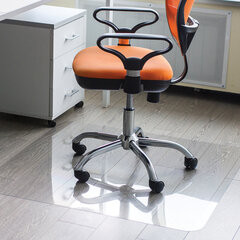 Коврик защитный напольный BRABIX, эконом, ПЭТ, 100&times;120 см, глянец, 0,5 мм, рулон в коробе, 701979