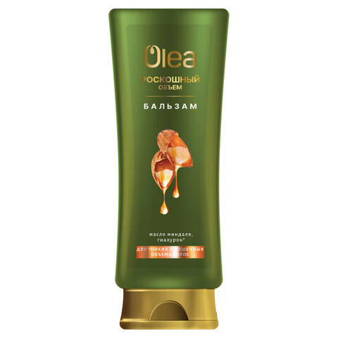 Бальзам для волос 400мл OLEA "Роскошный объем", масло миндаля и гиалурон, ш/к 19737