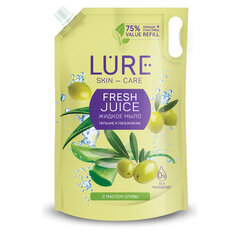 Мыло-жидкое 500 мл, LURE SKIN CARE, с маслом оливы, дой-пак