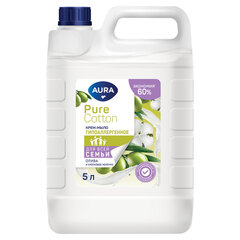 Мыло-крем гипоаллергенное 5 л, AURA Pure Cotton "Олива и хлопковое молочко"