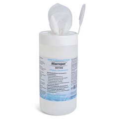 Дезинфицирующие салфетки спиртовые 60 шт., АБАКТЕРИЛ-АКТИВ, для обработки рук и поверхностей