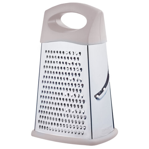 Терка 4-х сторонняя с контейнером, 23,5 см, нержавеющая сталь, пластиковая ручка, PRIMAURA, 702087 - фото 2