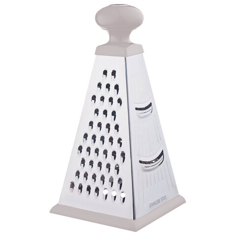 Терка 4-х сторонняя 22,5 см, нержавеющая сталь, круглая пластиковая ручка, PRIMAURA, 702088 - фото 2