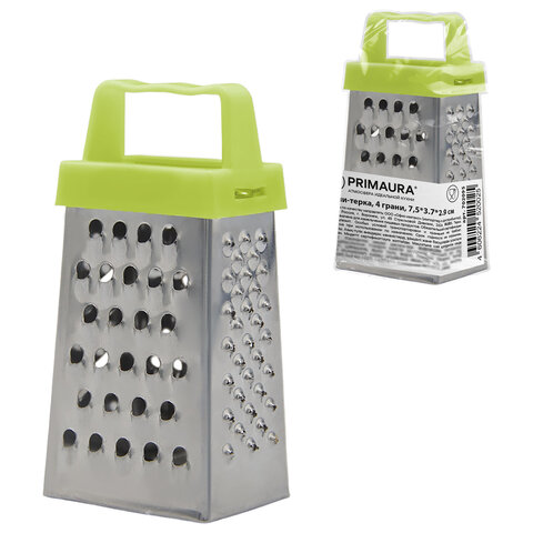 Мини-терка, 4-х сторонняя, 7,5х3,5x3 см, нержавеющая сталь, PRIMAURA, 702095