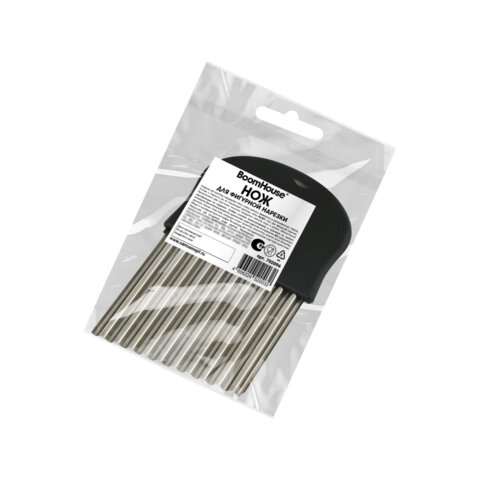 Нож для фигурной нарезки, 13,5 см, нержавеющая сталь, черный, BOOMHOUSE (БУМХАУС), 702096 - фото 3