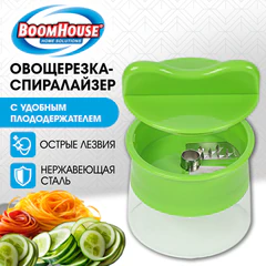 Овощерезка-спиралайзер, ручная, нержавеющая сталь, BOOMHOUSE (БУМХАУС), 702097