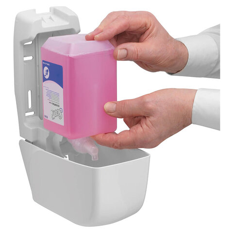 Картридж с пенным мылом одноразовый KIMBERLY-CLARK Scott "Essential", 1 л, розовый, артикул 6340