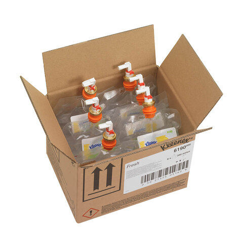 Сменный картридж для освежителя воздуха 300 мл, KIMBERLY-CLARK Kleenex Fresh, КОМПЛЕКТ 6 шт., 6190 - фото 4