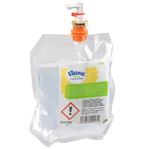 Сменный картридж для освежителя воздуха 300 мл, KIMBERLY-CLARK Kleenex Fresh, КОМПЛЕКТ 6 шт., 6190 - фото 2