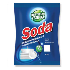 Сода кальцинированная 600 г, ВЫГОДНАЯ УБОРКА, РЕНЕССАНС КОСМЕТИК, МИНПРОМТОРГ